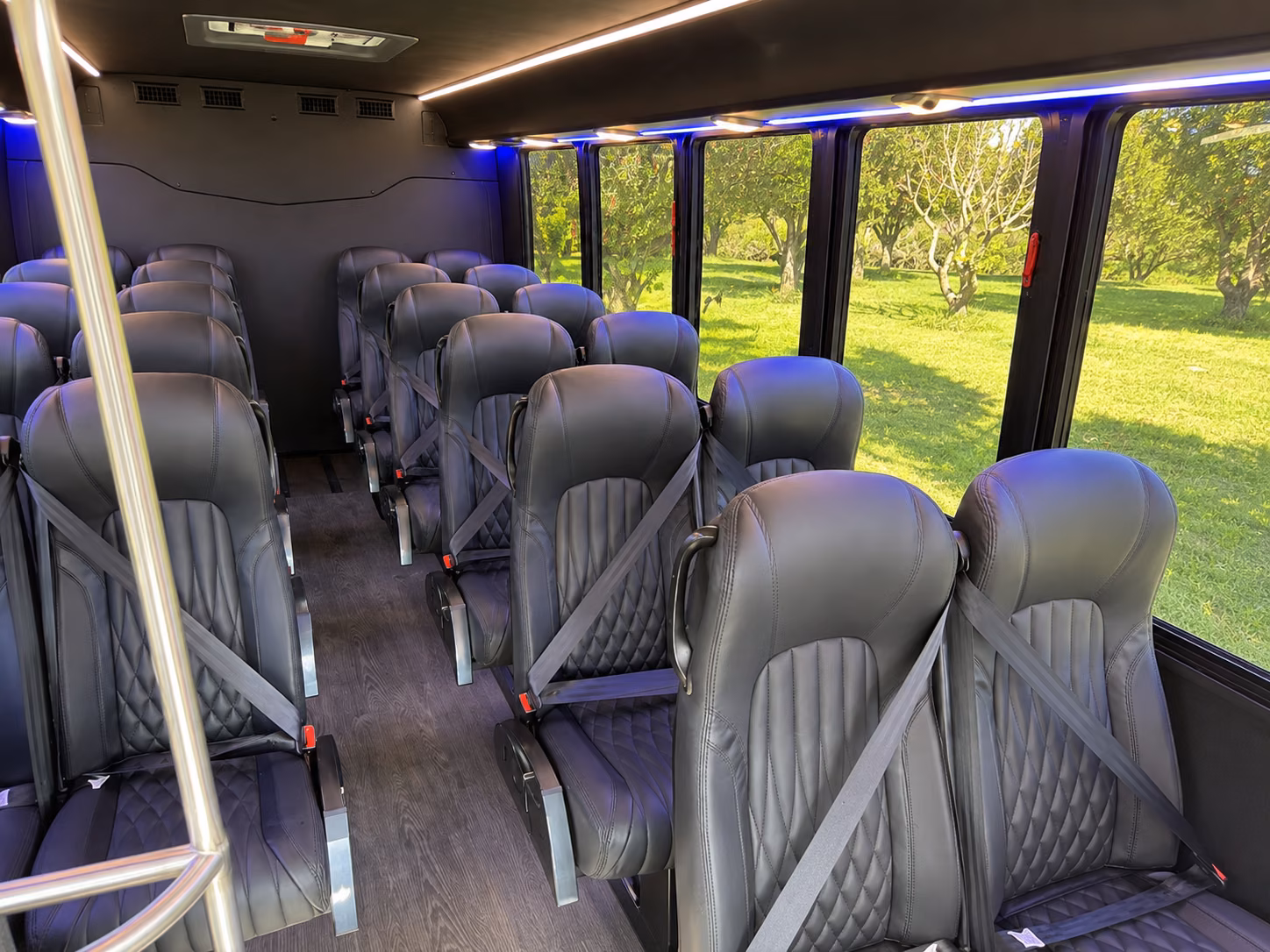conroe 18 passenger minibus inside