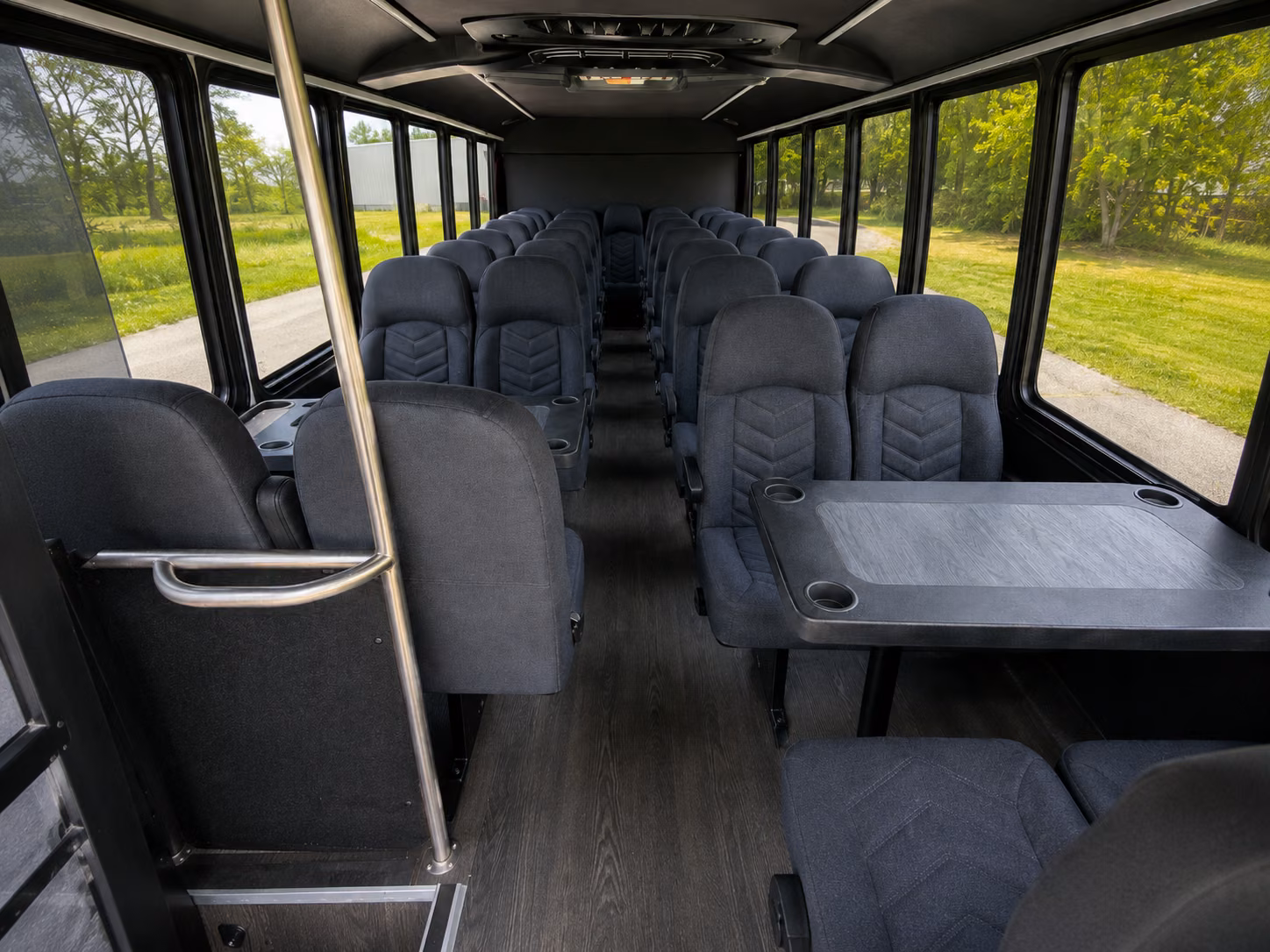 conroe 20 passenger minibus inside