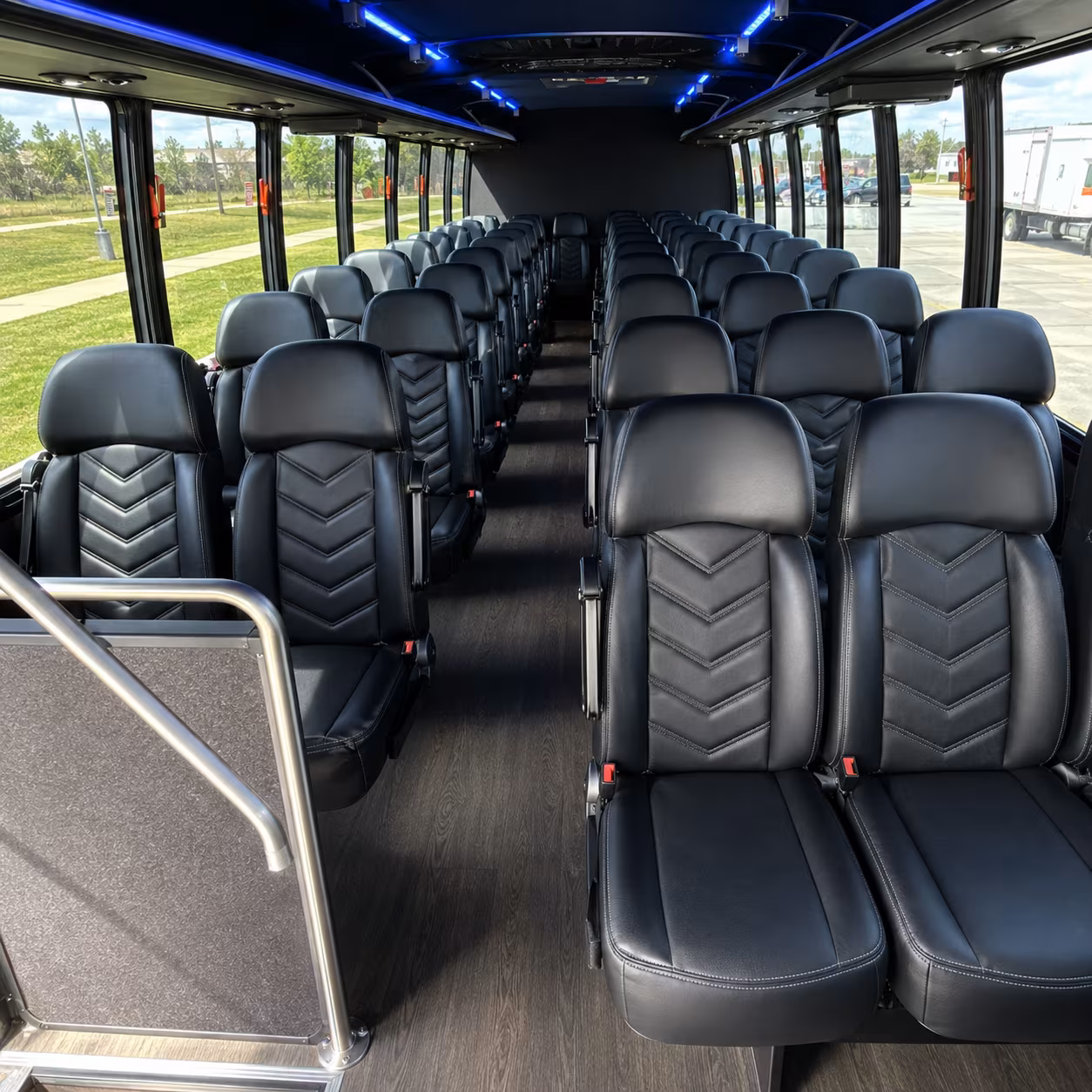 conroe 30 passenger minibus inside