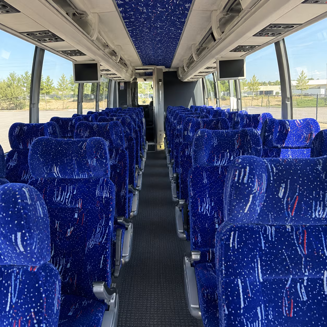 conroe 54 passenger charter bus interior
