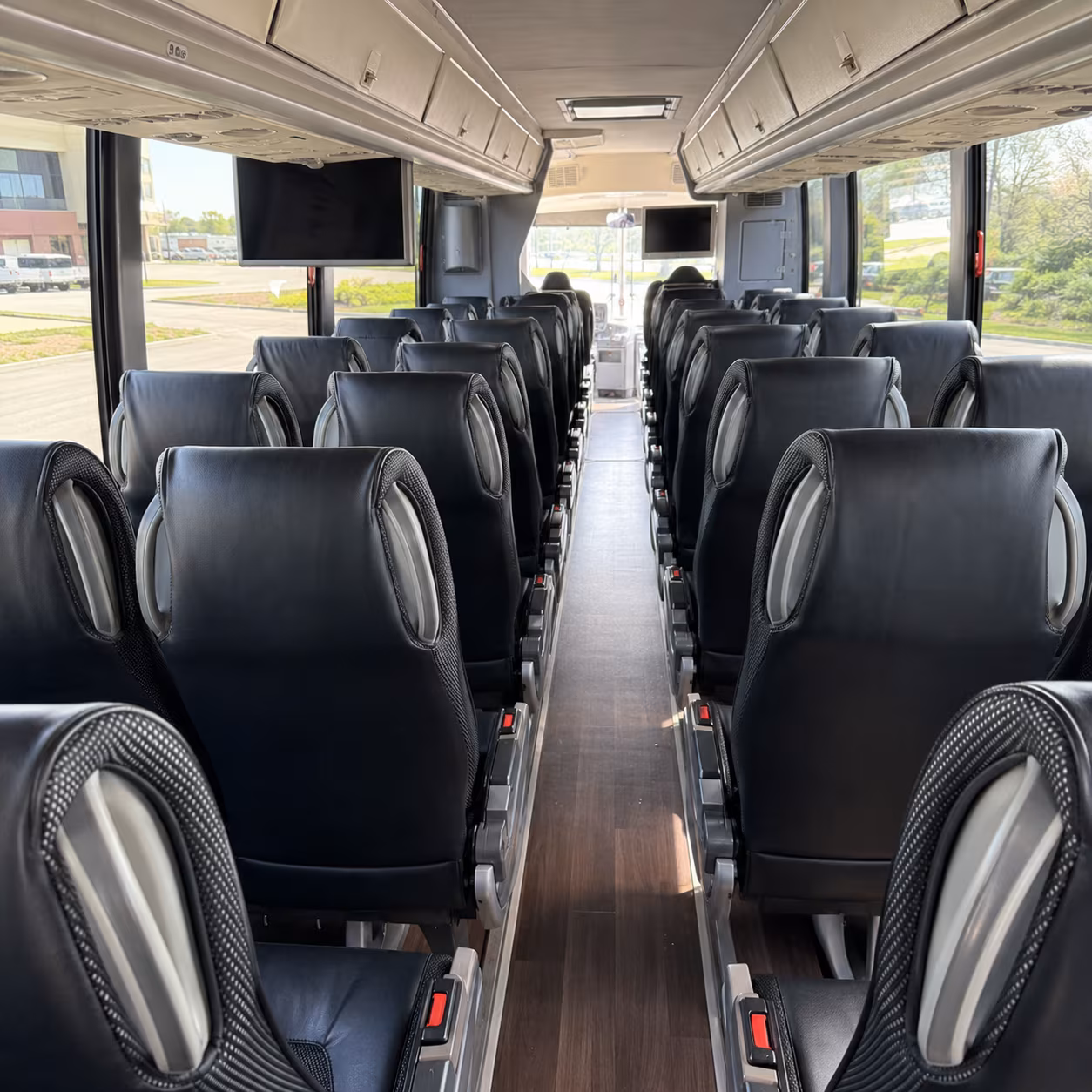 conroe charter bus interior