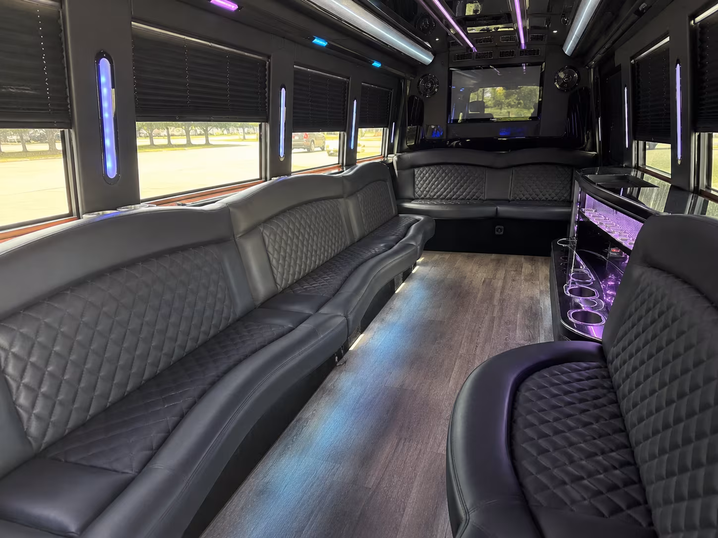 conroe holiday party bus rental