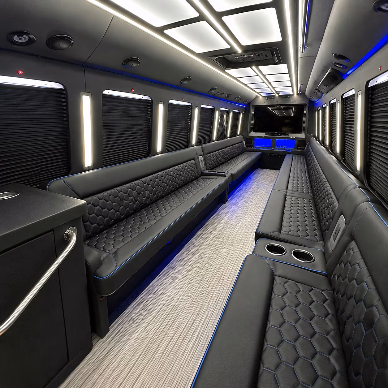 conroe party bus inside