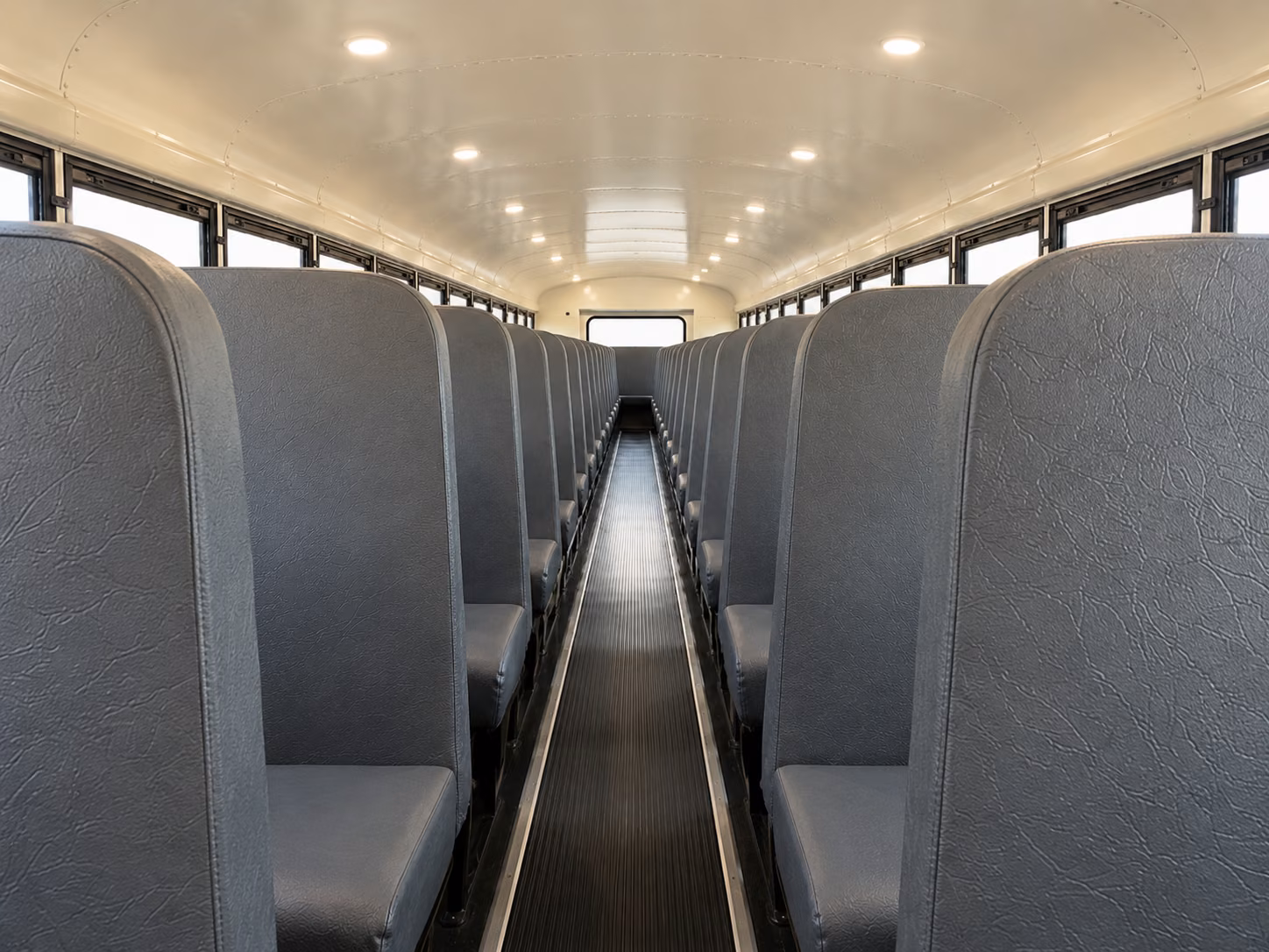 conroe school bus inside